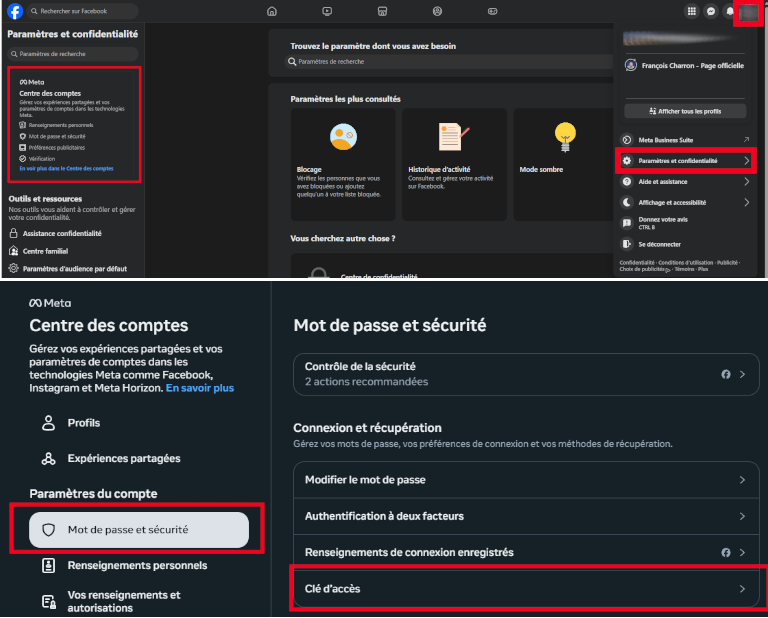 comment vérifier activation facebook protect ordi