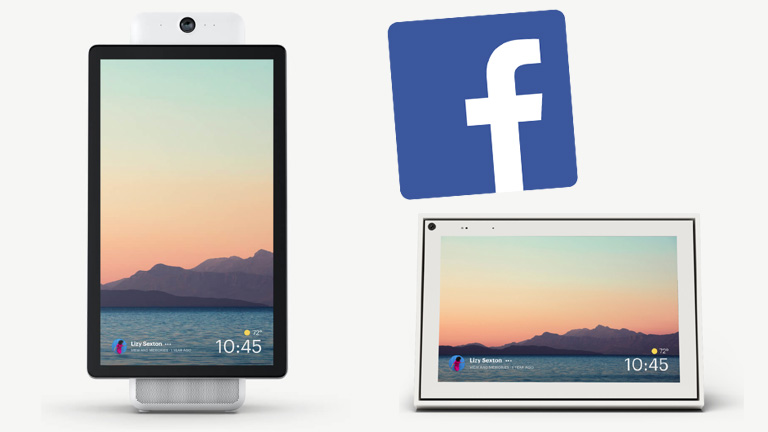 Facebook Portal+ cadre num&eacute;rique appel vid&eacute;o