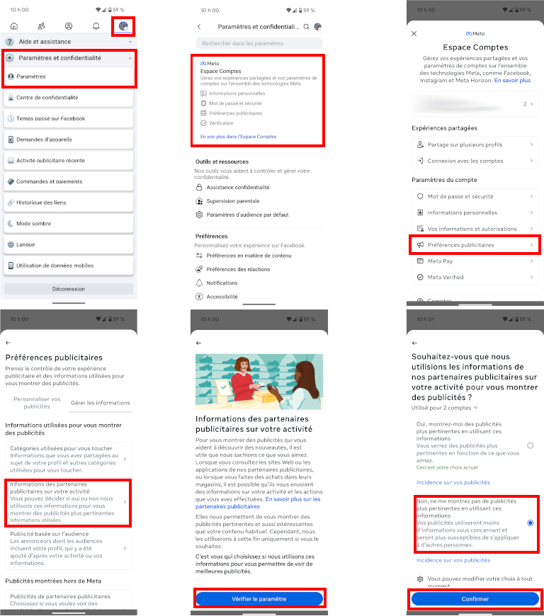 Voici comment désactiver les activités en dehors de Facebook et Instagram sur Android. Meta désactiver activités en dehors de Facebook android
