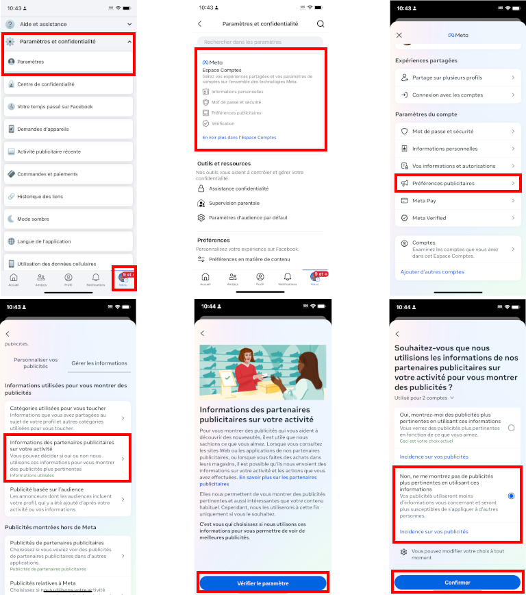 Voici comment désactiver les activités en dehors de Facebook et Instagram sur iOS d'Apple Facebook désactiver activités en dehors de Facebook iPhone