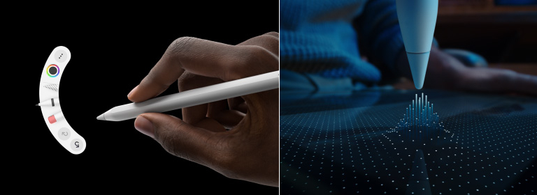 Capteurs du Apple Pencil Pro