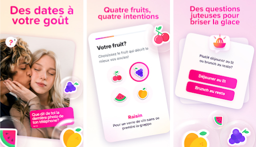 Fruitz : le site de rencontre gratuit pour célibataires avec des fruits pour indiquer vos intentions