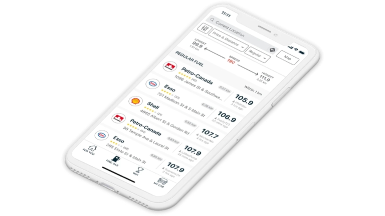 GasBuddy pour trouver l&rsquo;essence la moins ch&egrave;re