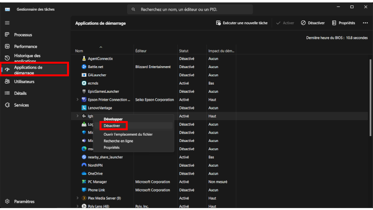 Voici comment désactiver l’ouverture d’application automatique au démarrage de son ordinateur sur Windows 11 Voici comment désactiver l’ouverture d’application automatique au démarrage de son ordinateur sur Windows 11