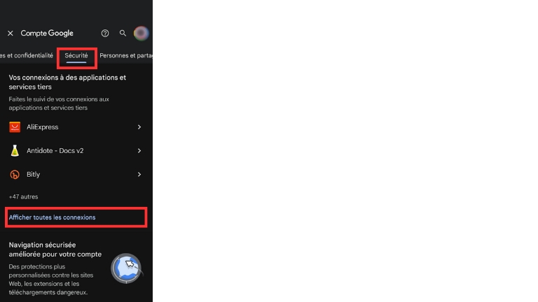 Voici comment savoir quels sites sont connect&eacute;s avec notre compte Google.