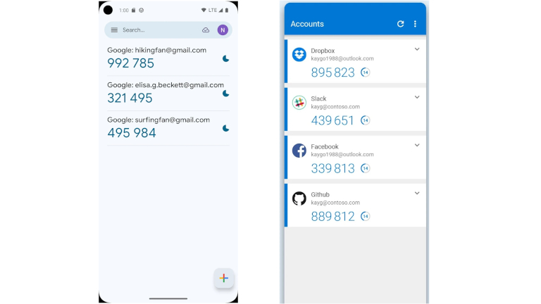Applications de double authentification