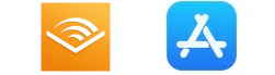 Audible sur l'App Store Audible sur l'App Store