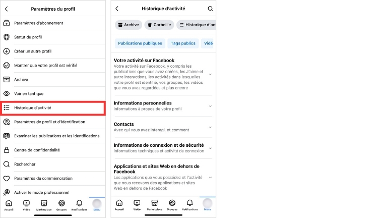 Comment supprimer plusieurs publications facebook iPhone