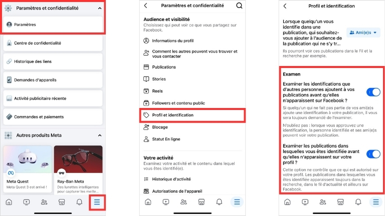 Comment examiner et valider identification publications Facebook profil Comment examiner et valider identification publications Facebook profil