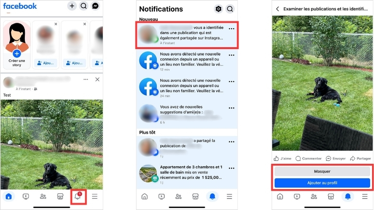 Comment examiner et valider une identification sur Facebook