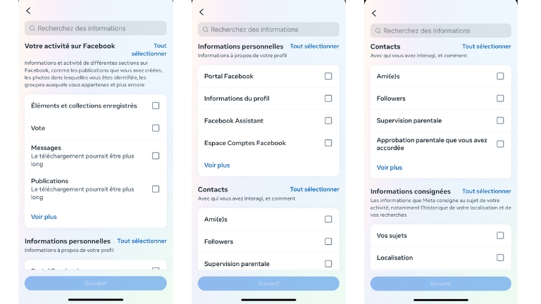 Étapes pour télécharger toutes les informations de notre profil Facebook à partir d'un ordinateur