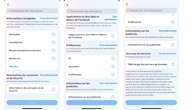 Étapes pour télécharger toutes les informations de notre profil Facebook à partir d'un ordinateur