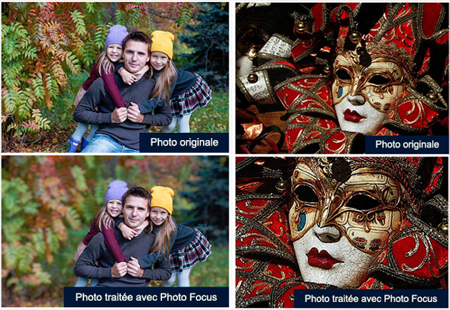 Comparaison avant-après PhotoFocus
