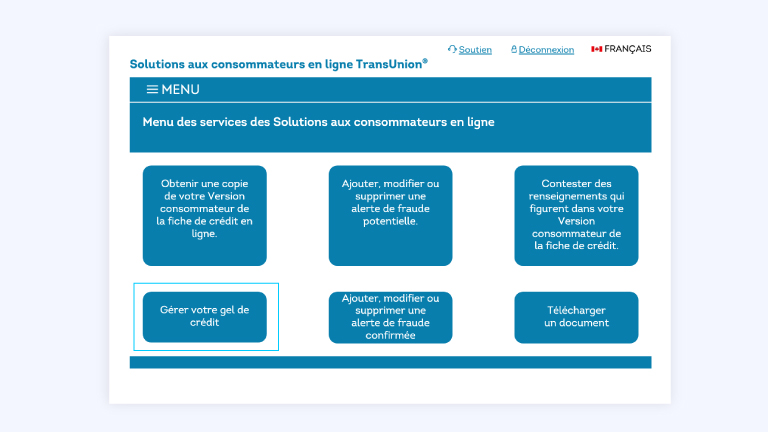 geler son credit cehz transunion
