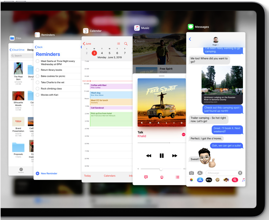 Apple iPad iPadOS Multi Apps