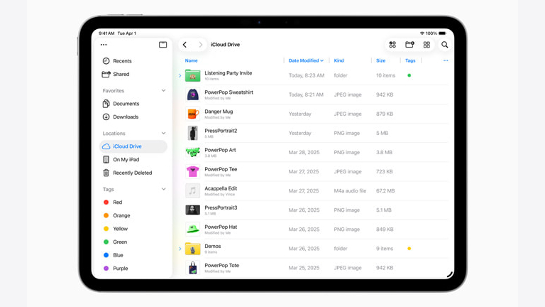 iPadOS 26 va améliorer la gestion des fichiers.