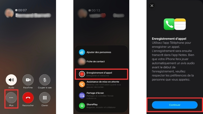 Comment enregistrer une conversation t&eacute;l&eacute;phonique sur iPhone