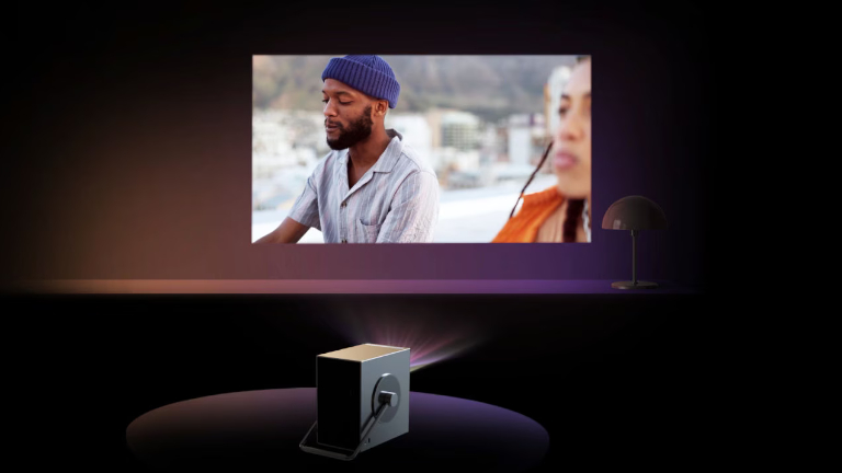 LG Cinebeam Q projection