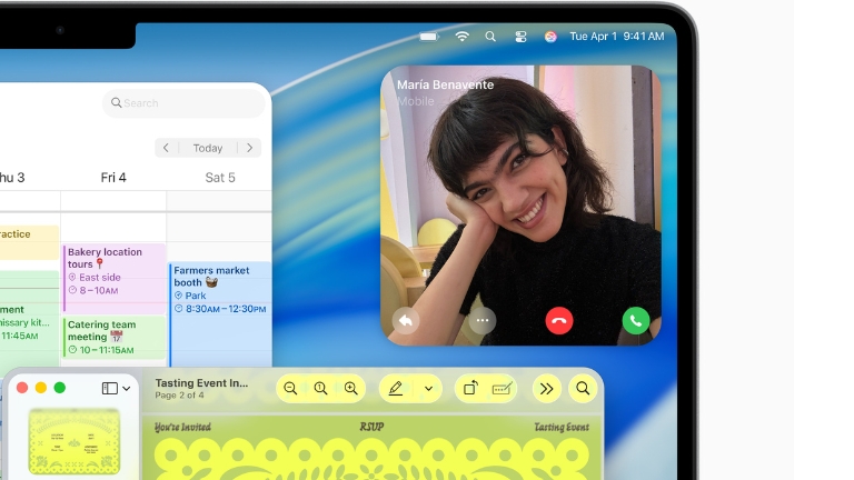 Les appels entrants s’affichent joliment sur le grand écran, grâce aux affiches de contact des personnes proches et des collègues.
