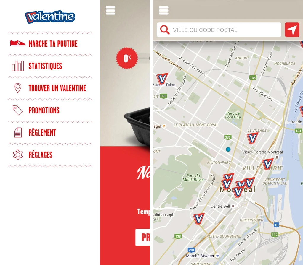 Application Marche ta poutine