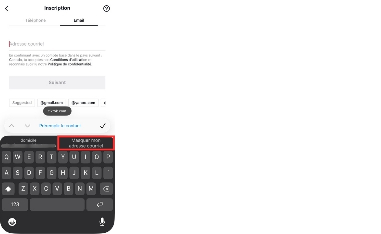 Comment obtenir une adresse email jetable sur Safari