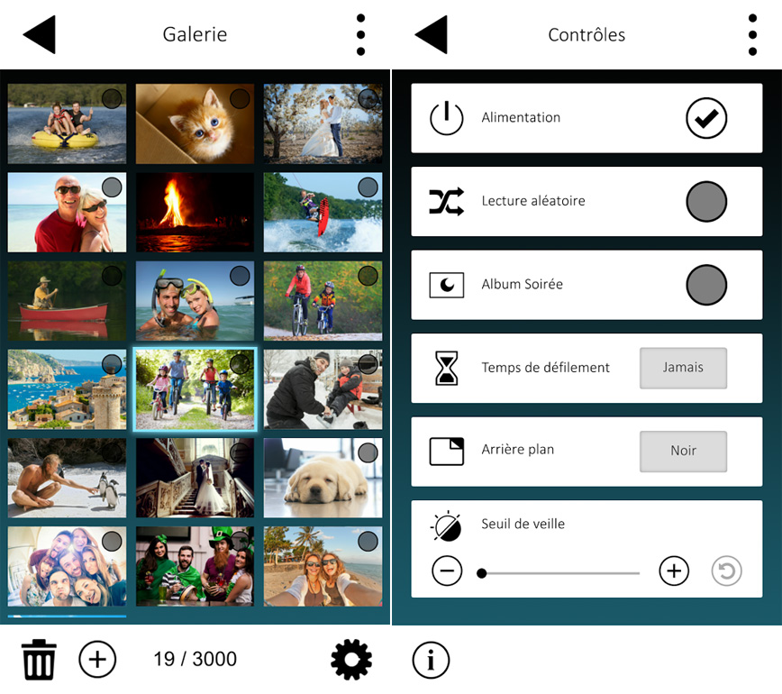 Application cadre Memento