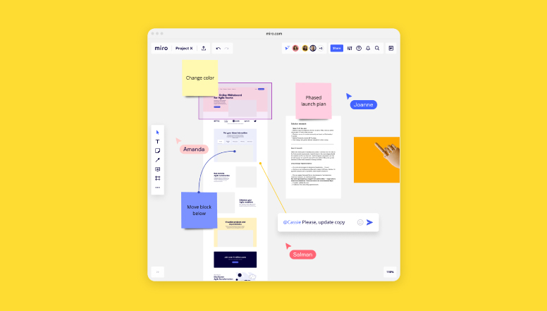 contribuer ensemble sur miro