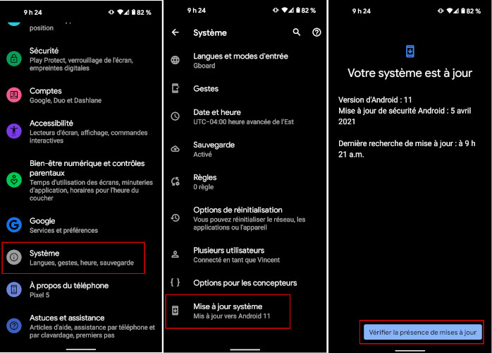 Comment installer mise à jour Android