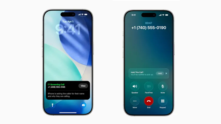 Call Screen d'iOS 26