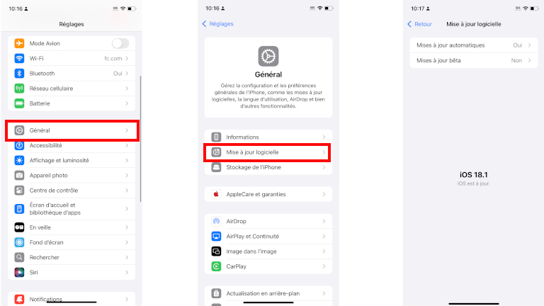 Mettre à jour son iPhone