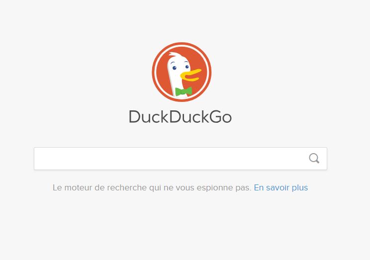 Moteur de recherche DuckDuckGo vie priv&eacute;e