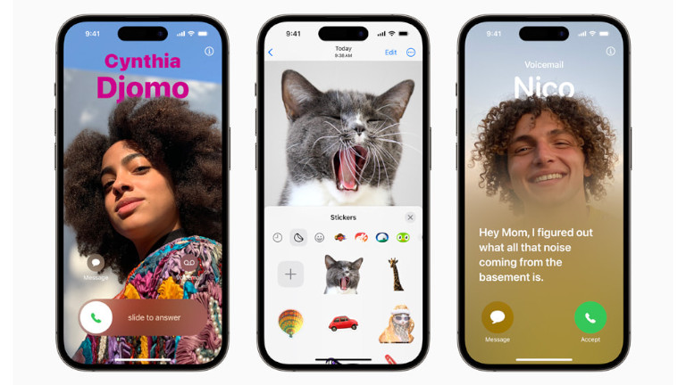Voici un aperçu de la personnalisation des appels, les stickers et live voicemail d'iOS 17. Nouveautés iOS 17