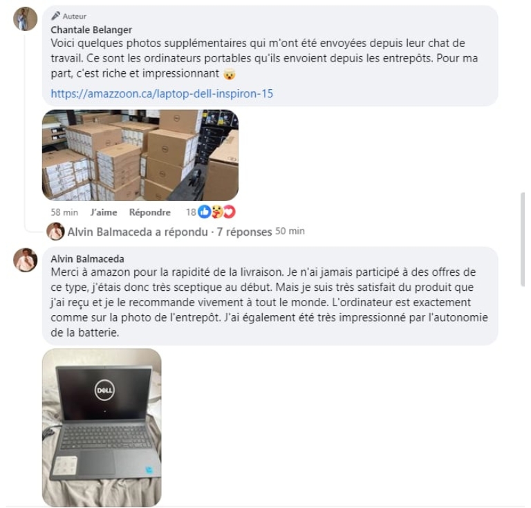 On y ajoute m&ecirc;me des faux commentaires pour rendre le stratag&egrave;me encore plus cr&eacute;dible.