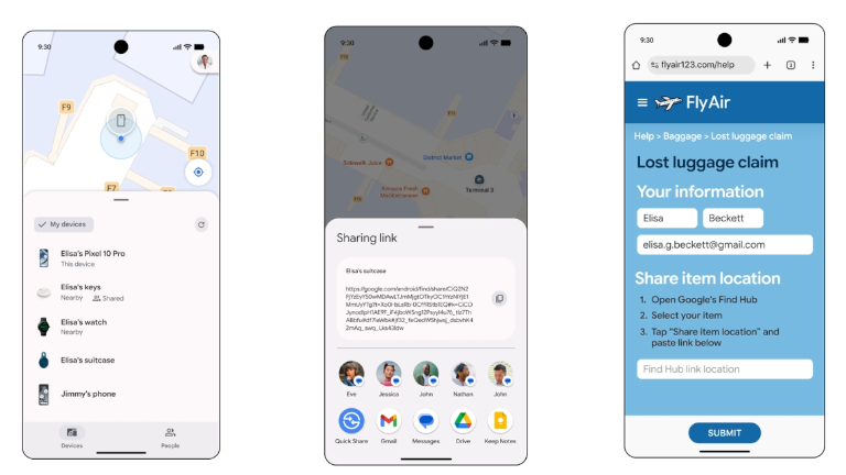 Pixel Drop localisation baggages