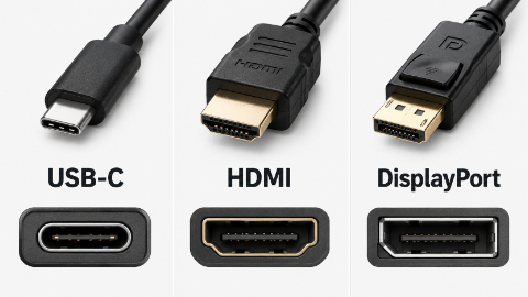 USB-C, HDMI ou Displayport