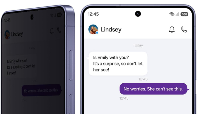 T&eacute;l&eacute;phone Samsung Galaxy S26 Ultra &eacute;cran confidentiel