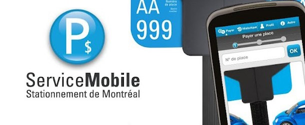 Application P$ Service Mobile Stationnement de Montr&eacute;al