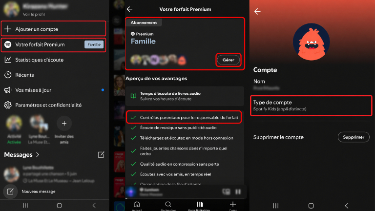 Spotify Contr&ocirc;le Parental
