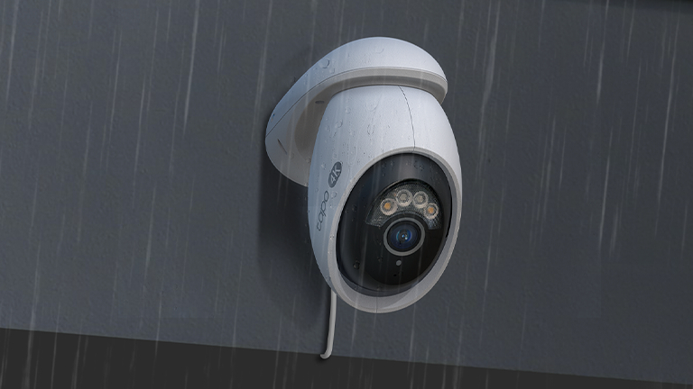 La caméra Tapo C560WS peut résister au froid et aux intempéries.