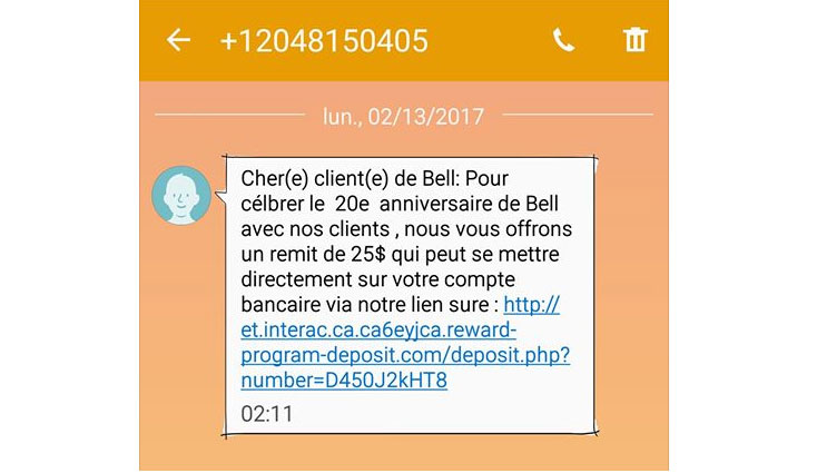 Texto fraude bell