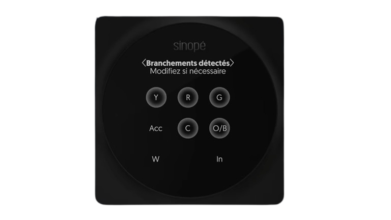 Thermostat intelligent Sinop&eacute; syst&egrave;me central