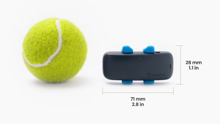 Taille du GPS Tractive pour chien Taille du GPS Tractive pour chien