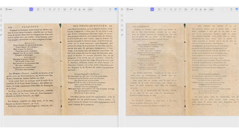 aper&ccedil;u de l'outil OCR de UPDF identifier modifier texte image