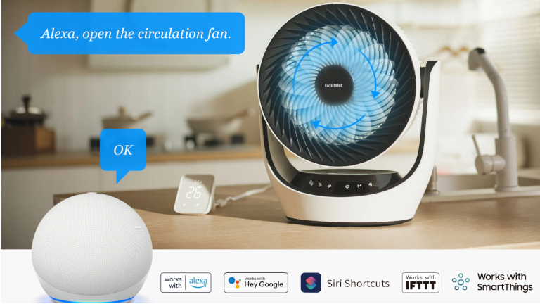 Ventilateur SwitchBot assistant vocal