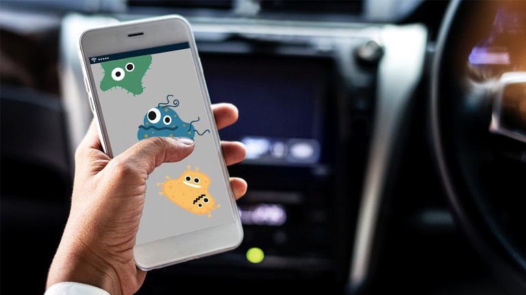 Éliminez les microbes sur votre téléphone avec cette pellicule Éliminez les microbes sur votre téléphone avec cette pellicule