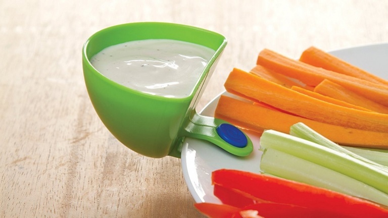 Lot De 4 Bols à Clip Pour Assiette - Supports Sauce & Condiments Pratiques En Plastique