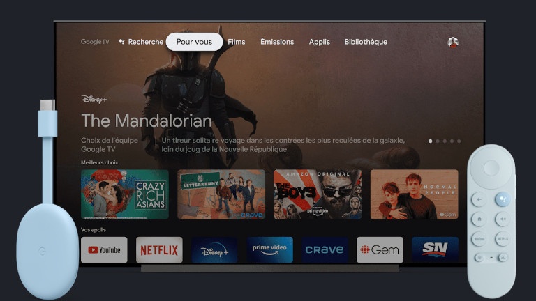 Soyez en contrôle de vos divertissements et regardez vos contenus préférés sur le Chromecast avec Google TV Soyez en contrôle de vos divertissements et regardez vos contenus préférés sur le Chromecast avec Google TV