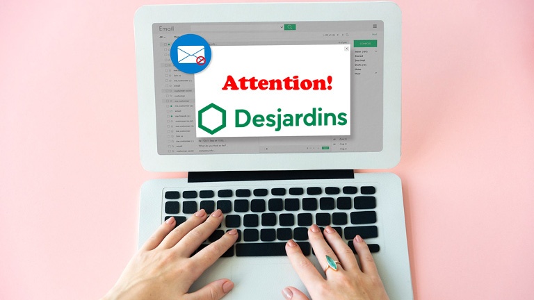 Accroître la sécurité aux clients Desjardins: un faux courriel circule