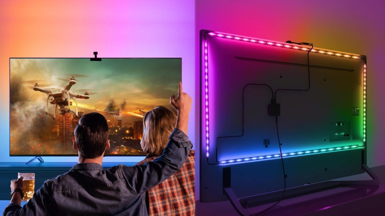 Ajoutez de la couleur à votre téléviseur grâce à ces lumières DEL interactives à bon prix