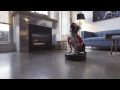 Promenade en aspirateur pour un chien déguisé en père Noël